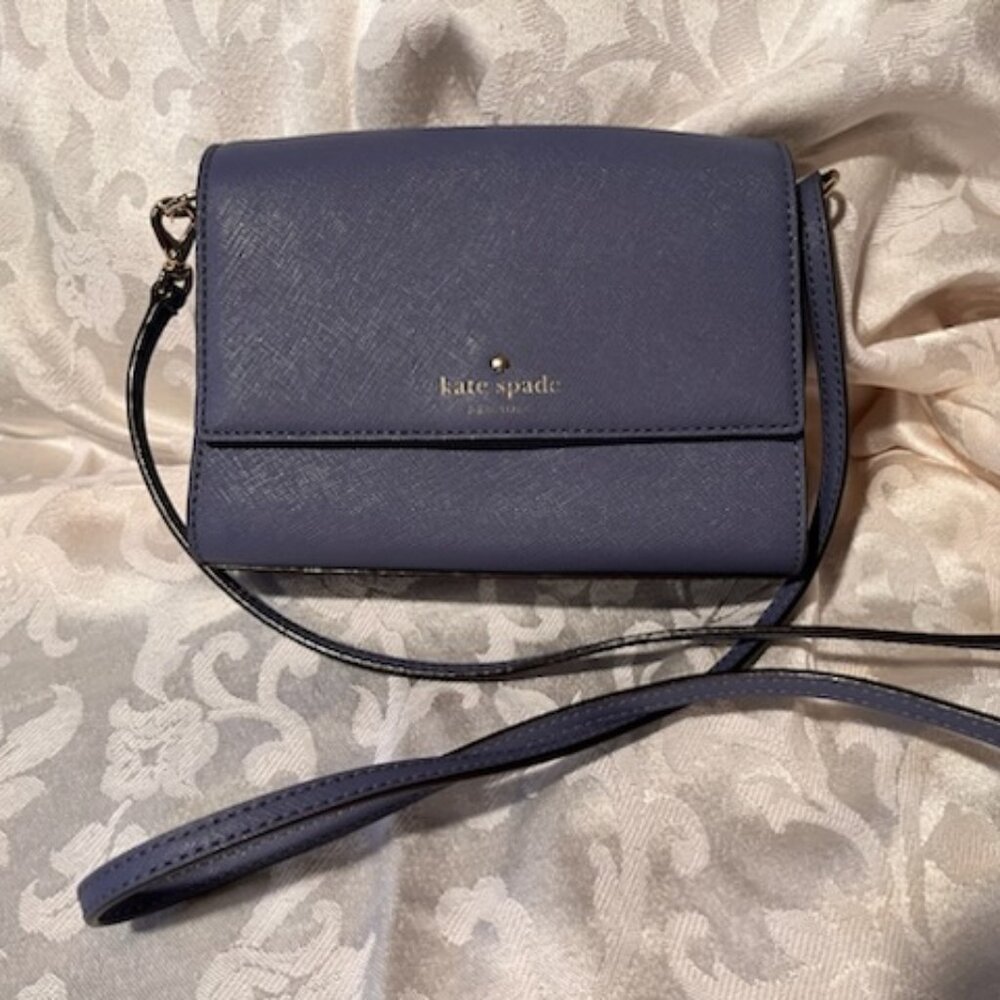 Kate Spade Crossbody Purse - Elegant Blue